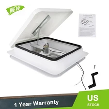 For Camper Trailer Universal White Lid Interior Garnish 14"x14" RV Roof Vent