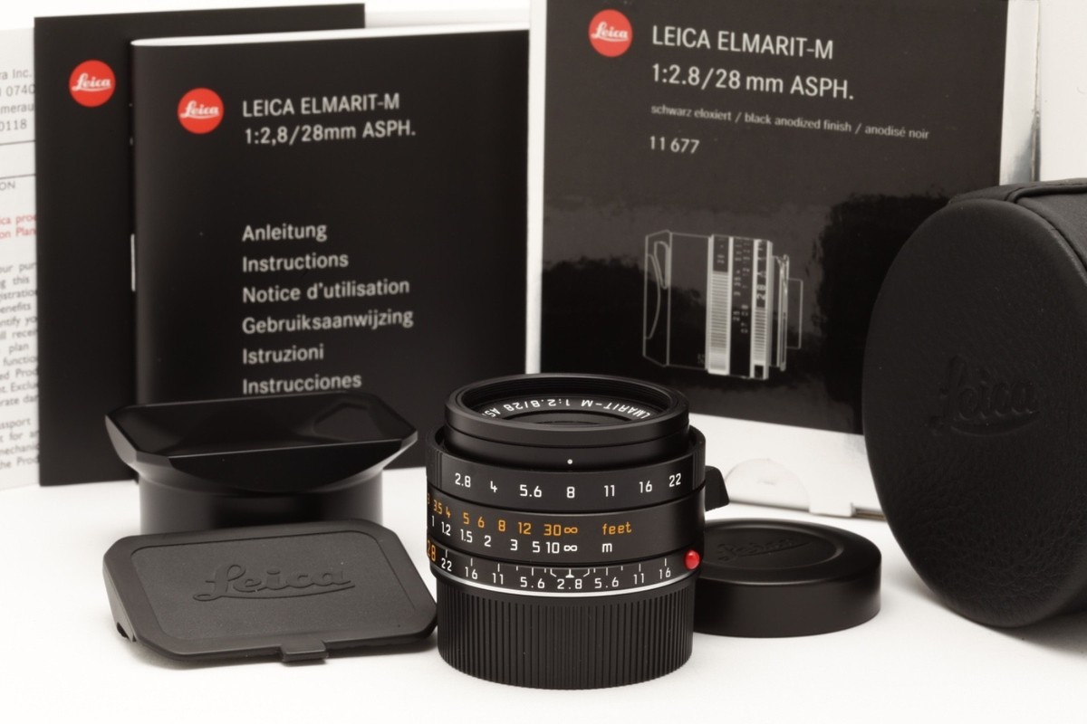 Mint Leica Elmarit-M 28mm Lens (MFR #11677) with Box