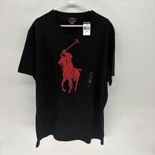 Polo Ralph Lauren Classic Fit Red Graphic Logo T-Shirt Cotton Men XXL