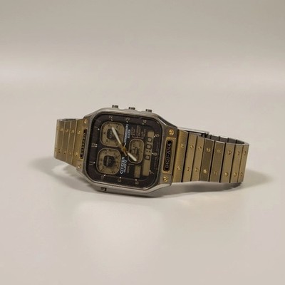 Vintage Citizen Robot Face 8943-083661 Digi-Ana Quartz Chronograph