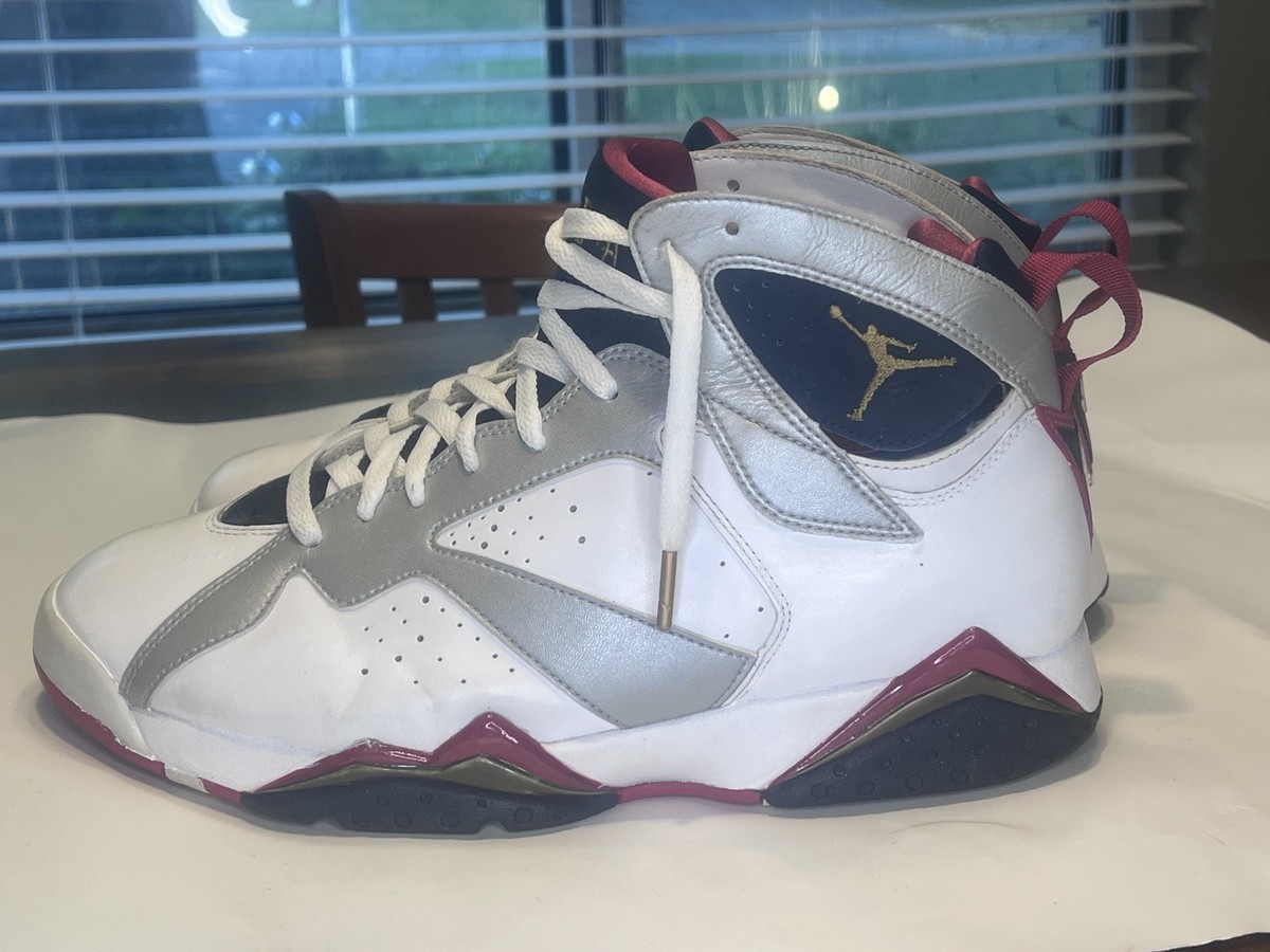 Nike Air Jordan 7 VII Retro Olympic 2012 White Gold Obsidian