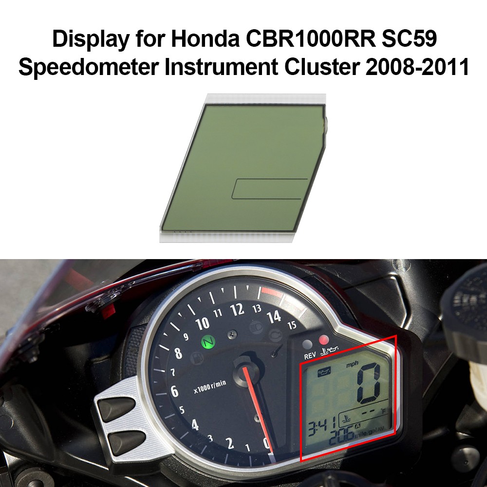 Display for Honda CBR1000RR SC59 Speedometer Instrument