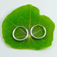 Image of Sterling Silver 925 Hoop Earrings