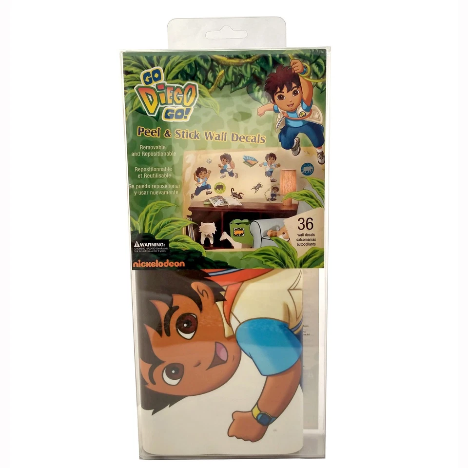 RoomMates Go Diego Go! Pegatinas de pared extraíbles, calcomanía de pared peeling stick RMK1379SCS Foto 4 de 4
