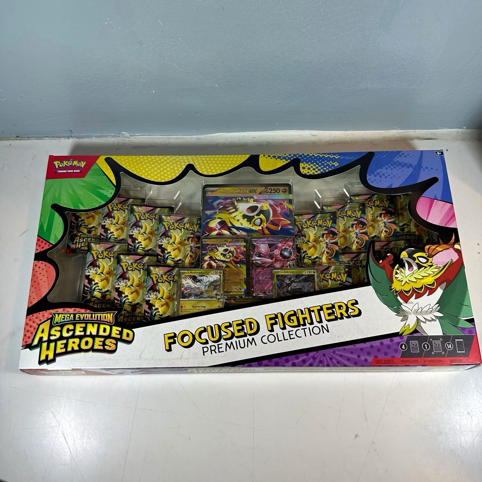 Pokemon TCG Focused Fighters Premium Collection Mega Hawlucha EX Holo Promo