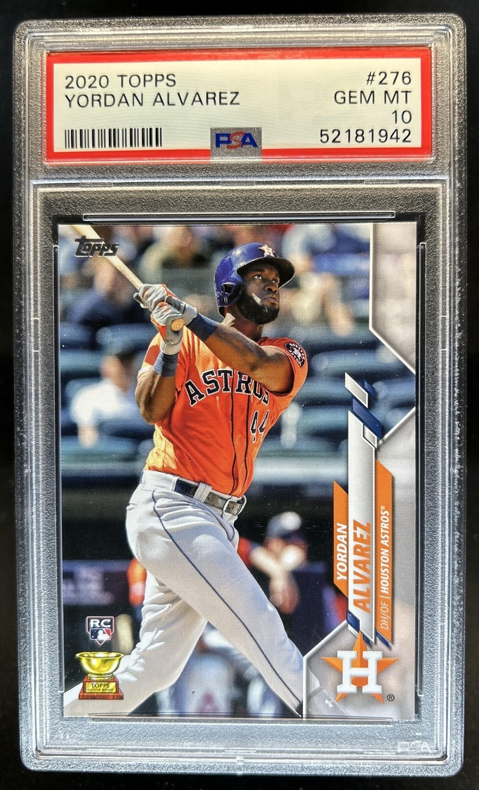 2020 Topps Yordan Alvarez RC Rookie #276a Astros PSA 10 GEM MINT