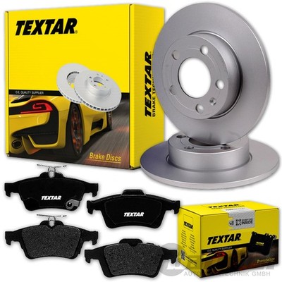 TEXTAR BREMSSCHEIBEN 271mm + BELÄGE HINTEN passend für FORD FOCUS 3 III MK3