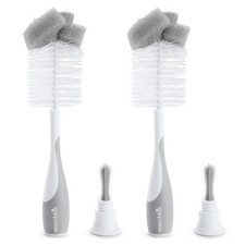 Munchkin Sponge Bottle Brush, Gray, 2 Pack, Unisex
