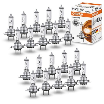 20x OSRAM HALOGEN-LAMPE H7 SET ORIGINAL LINE BIRNE AUTOLAMPE  32105127