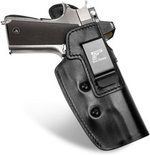 Full Grain Leather IWB Holster for Most 1911 Handguns 5" 4.25" 4"Barrel,RH