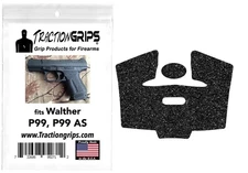 Instant Stipple aggressive granulated rubber grip tape for Walther P99, P99 AS