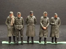 3D Printed 1/72 Scale WWII German POW Wounded Scene Model  5 Soldiers