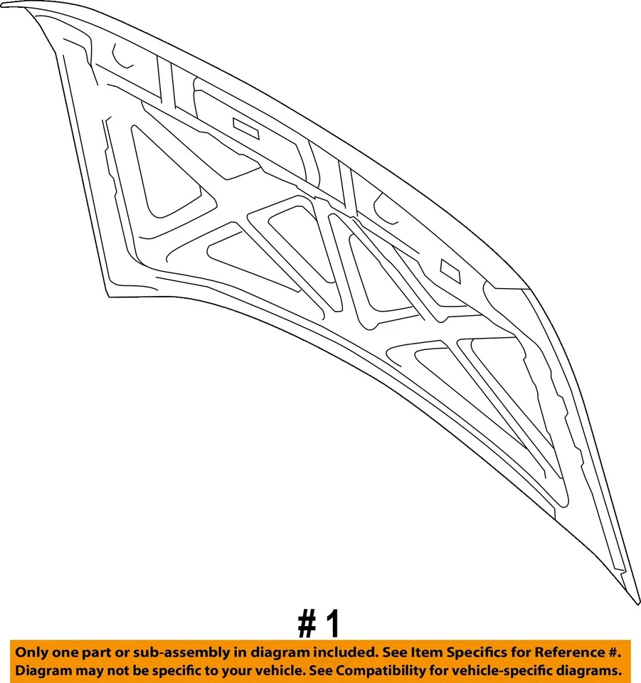Capó usado se adapta a: Ford Flex 2016 F L E X letras grado A Foto 4 de 4