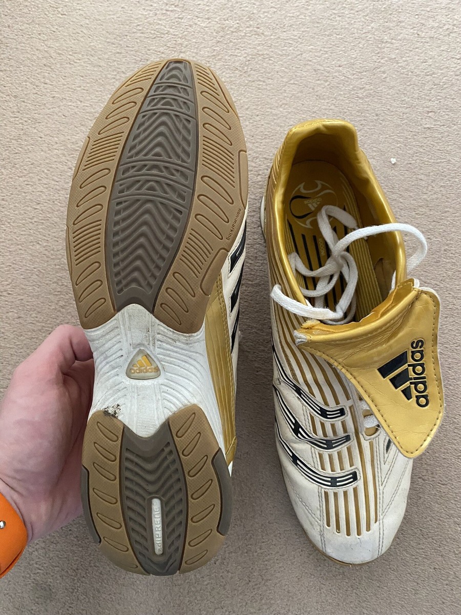 Adidas Predator Absolute Indoor 2005 White Gold Men's UK 9.5 EU 44
