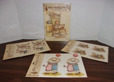 Holly Hobbie Prints Crafts Decoupage American Greetings Vintage Lot Of 12-DAMAGE