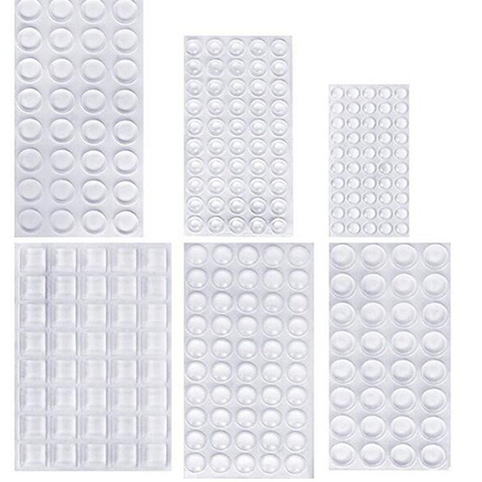 100 Pcs Self Adhesive Door Buffer Pads – 8mm Transparent Rubber Bumpers For Cabinets, Drawers, Furniture Protection - View #10