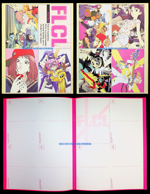 FLCL Fooly Cooly Gainax 2002 Anime Postcard Sheet