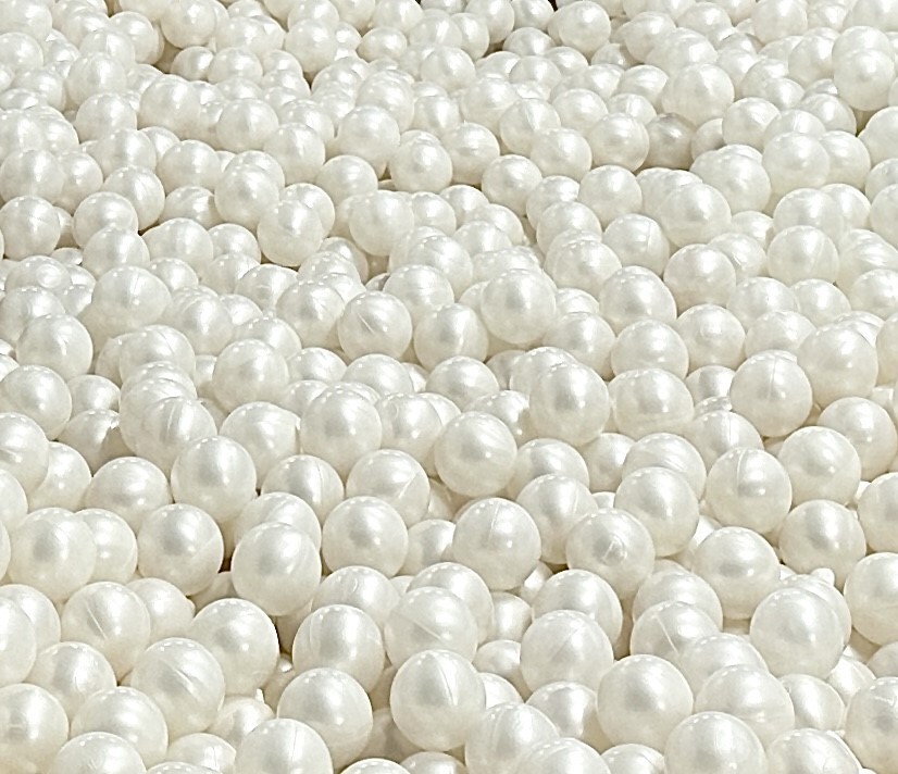 BULK ORDER - 9 Boxes Wholesale White Plastic Pit Balls Dia. 3