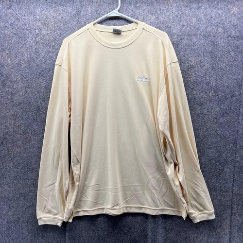 Columbia Shirt Men Large Long Sleeve Yellow Crewneck Pullover Sweatshirt Casual - Bild 1 von 12