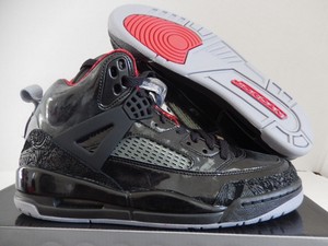 black spizike jordans
