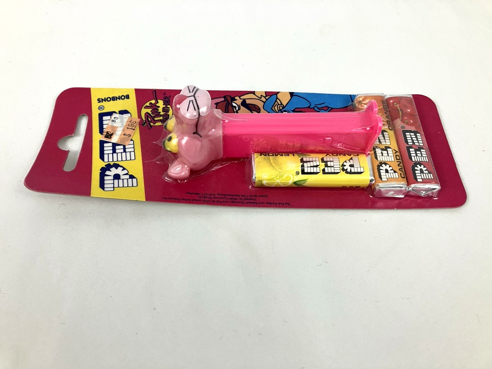 Lot of 2 Pez Pink Panther Bonbons European, Pink Panther & Aardvark (1997) New