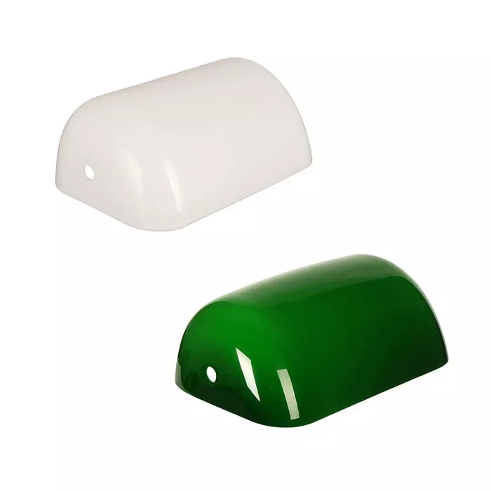 Green glass bankers lamp on sale shade replacement cover