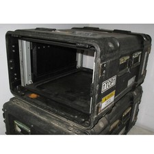 Rackmount 06U x24 ECS Legacy Composite Shock Mount Rack Black Case Shockmount