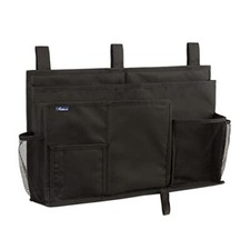 Bedside Caddy Hanging Bed Organizer Storage Bag Pocket for Bunk Large Black