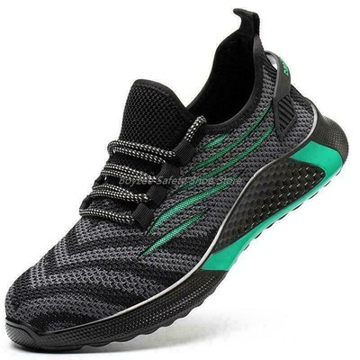 Zapatos Con Huecos Transpirables Para Hombre Botas De Trabajo Con Punta De  Acero | eBay