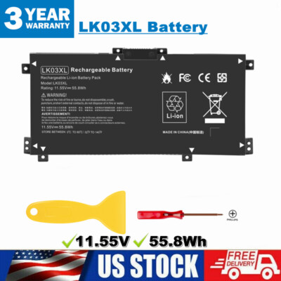  LK03XL Battery for HP Envy X360 15-BP 15-BQ 15-CN 15-CP 15-CR 17-AE 916814-855