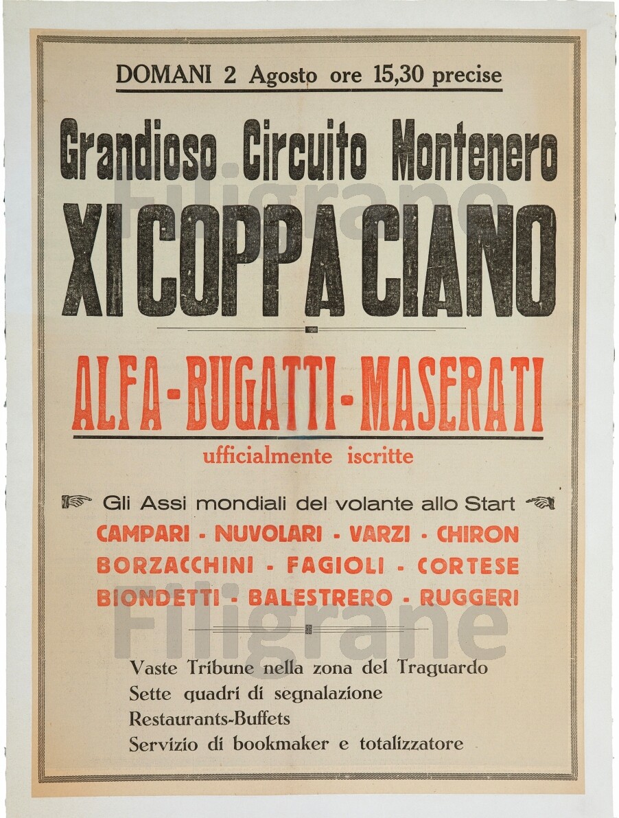 XI COPPA CIANO MONTENERO Rvbp-POSTER HQ 50x70cm d'une AFFICHE VINTAGE