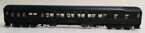Built-Up HO Branchline Pullman Heavyweight 12-1 Sleeper w/ Interior, Weathered