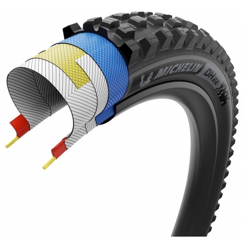 Michelin DH22 Racing Line Bike Tyre (Dark) - 27.5x2.4'' - Downhill / E-Bike - Picture 2 of 2