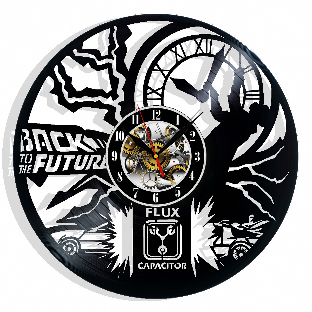 バックトゥザ・フューチャー　WALL CROCK Back to the Future Wall Clock | Unique Timepiece for Fans