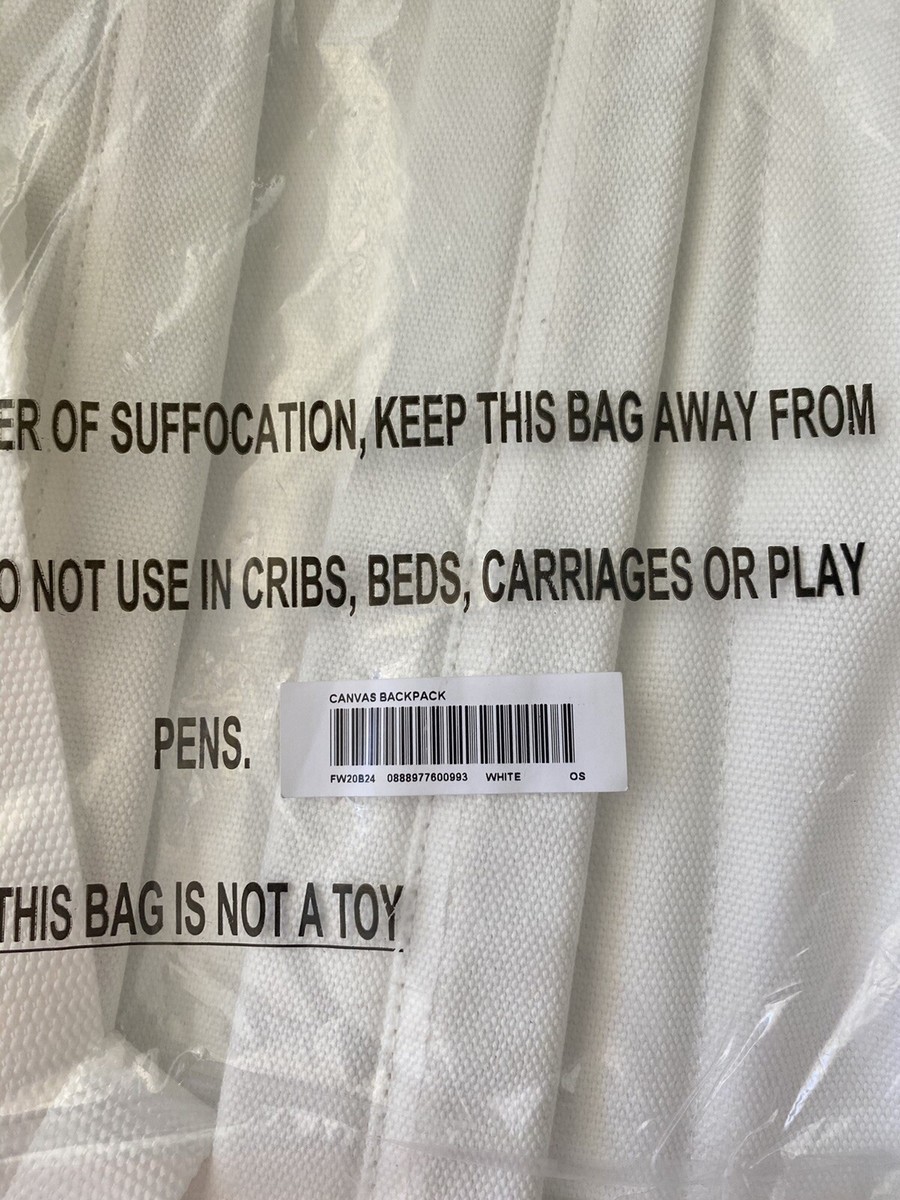 Supreme Canvas Backpack White Box Logo FW20 2020 Rare Limited Red