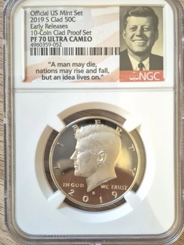 2019-S Clad Kennedy 50c NGC PF 70 Ultra Cameo Early Releases