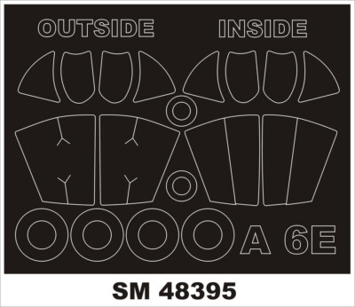 Montex 1/48 Grumman A-6E Intruder Paint Mask for HobbyBoss kit
