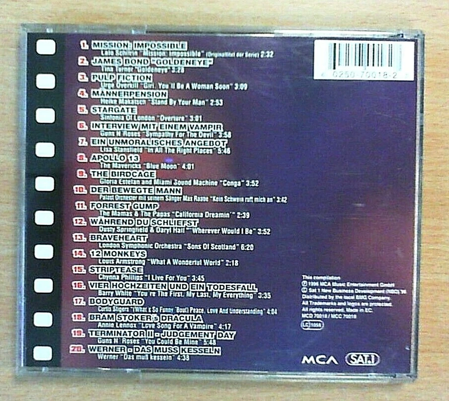 TV Movie Hits - Die 20 Suoer-Songs aus dem Kino (CD im sehr guten Zustand) - Bild 2 von 2