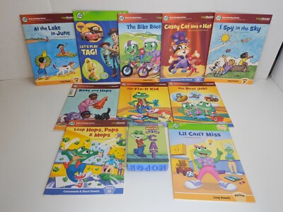 LeapFrog TAG LeapReader Interactive Softcover Books Plus Flashcards Lot