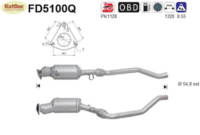   Ruß-Partikelfilter für Seat Exeo, 2.0, TDI, 88/105/125kW, Silizium, Euro 5
