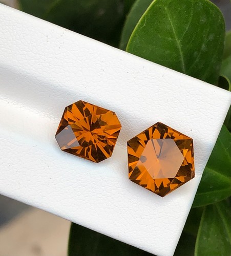 8,45 ct natürlicher Citrin Honig Farbe Fancy Cut lose Edelstein aus Afrika