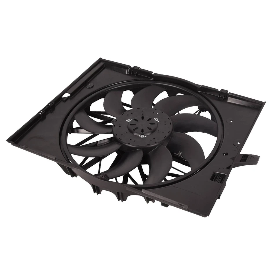 Ventilador de refrigeración del radiador compatible con BMW 525i 525xi 528i 528xi 645Ci 750i 750Li 17427543282 Foto 4 de 4