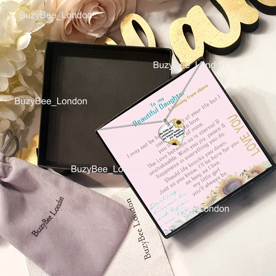 Regalos de cumpleaños para hija de mamá papá cadena de plata adolescentes regalos inusuales Foto 4 de 4