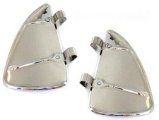 Polished Stainless Accessory Vent Wing Window Air Deflector Breeze Breezies Pair