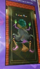 New Wall Decor Halloween 42" x 72" Mural Crashing Witches
