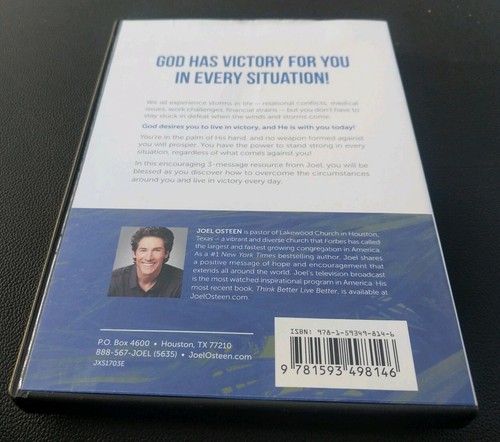 Victory In The Storm Joel Olsteen 1 DVD 2 CDs COMPLETE SET 2017 - Picture 3 of 3