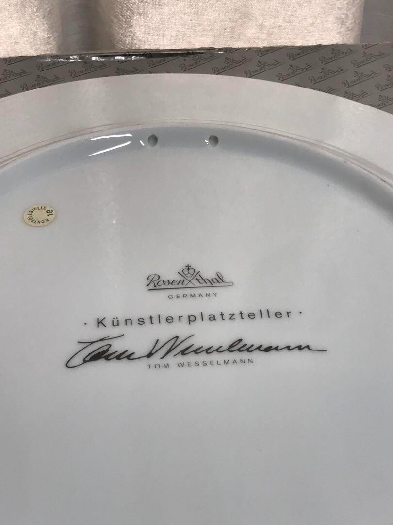 Rosenthal Vintage Tom Wesselman Decorative Plate 31Cm USED F/S | eBay