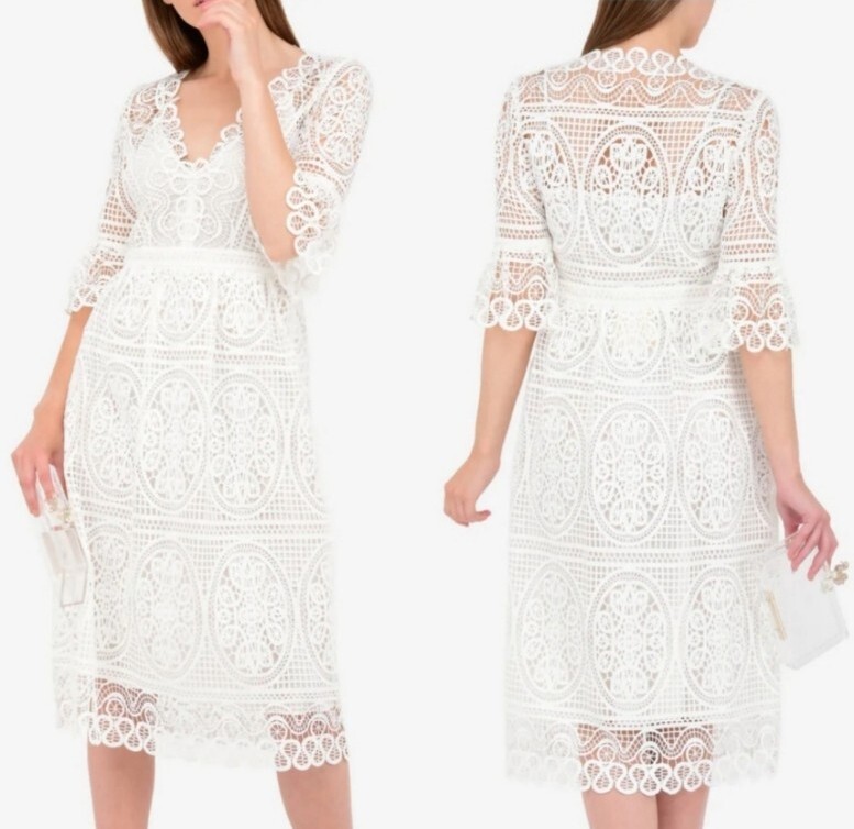 temperley london white lace dress White Lace Temperley London Wedding Dress