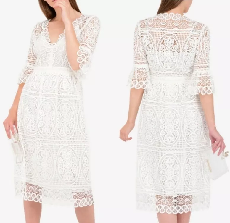 Temperley London White Lace Titania Dress eBay