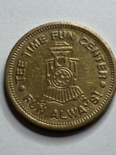 Tee Time Fun Center Arcade Game Token Missouri 22mm #rx1